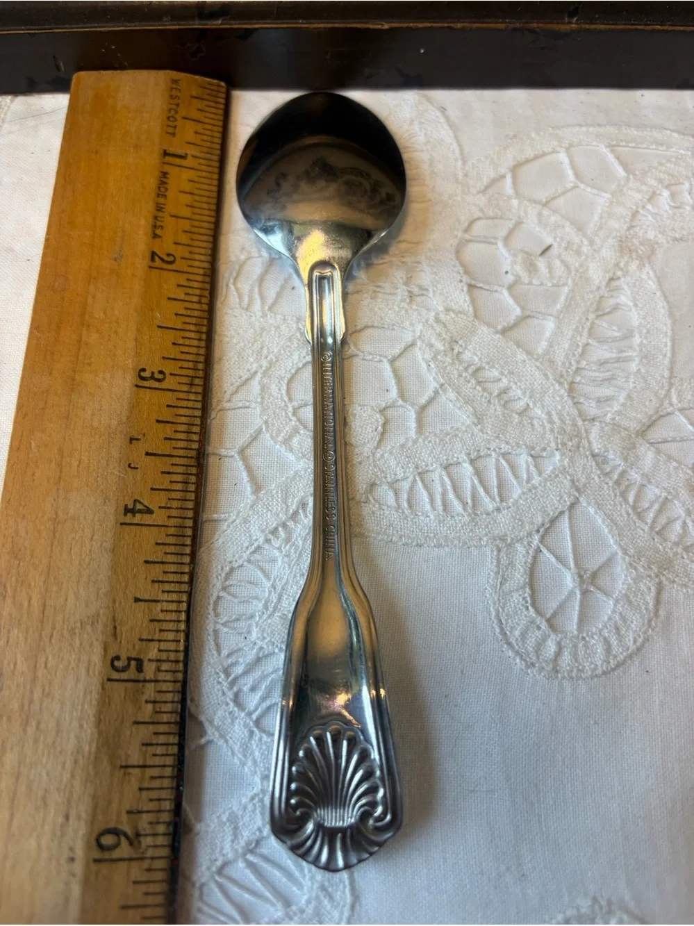 International colonial Shell stainless spoon flatware replacement